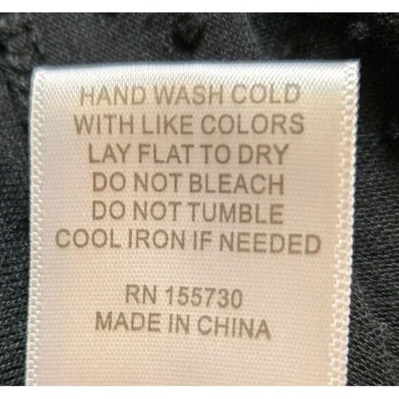 Rose and Olive Womens Medium Blouse Black Top Button Flare Short Sleeve NWT - Picture 9 of 9